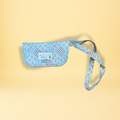 Étui à lunettes - damier pastel et rouge