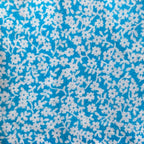 Chouchou - mini fleurs bleues