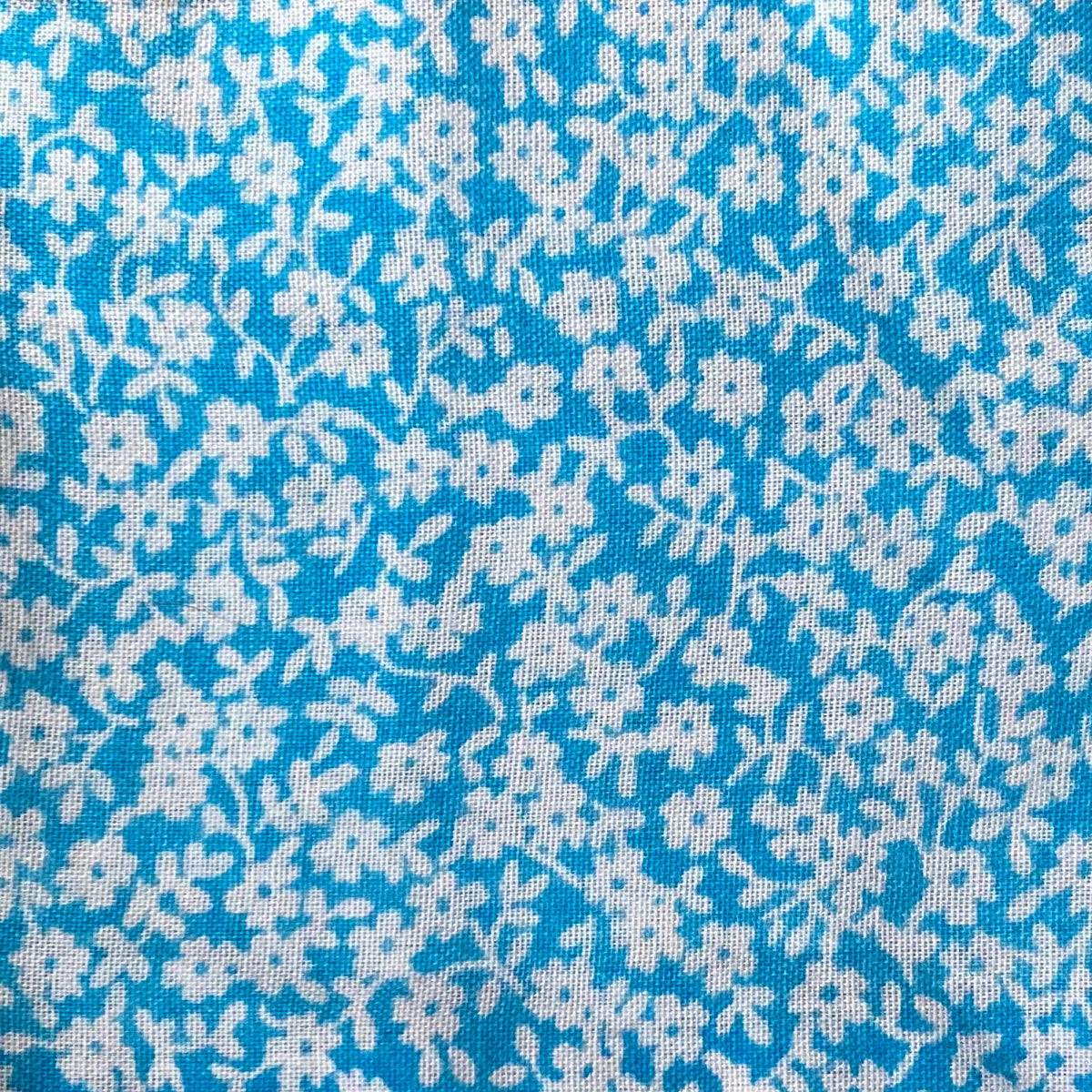 Chouchou - mini fleurs bleues