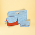 Lot accessoires - orange rayure blanche et bleue