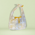 Sac à anses nouées - crochet coloré