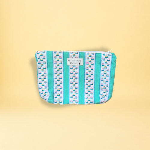 Lots accessoires - rayure vert et fleurs