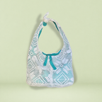 Sac à anses nouées - crochet coloré
