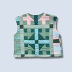 Veston sans manches Adulte – patchwork printemps