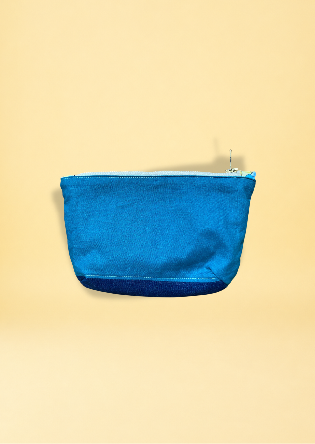 Pochette - fleurs pastel et jean
