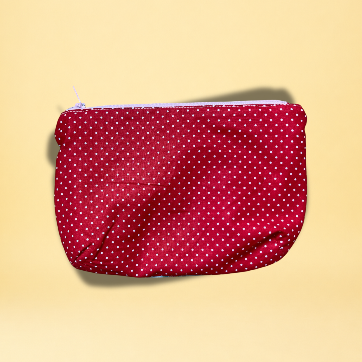 Pochette - damier pastel et rouge