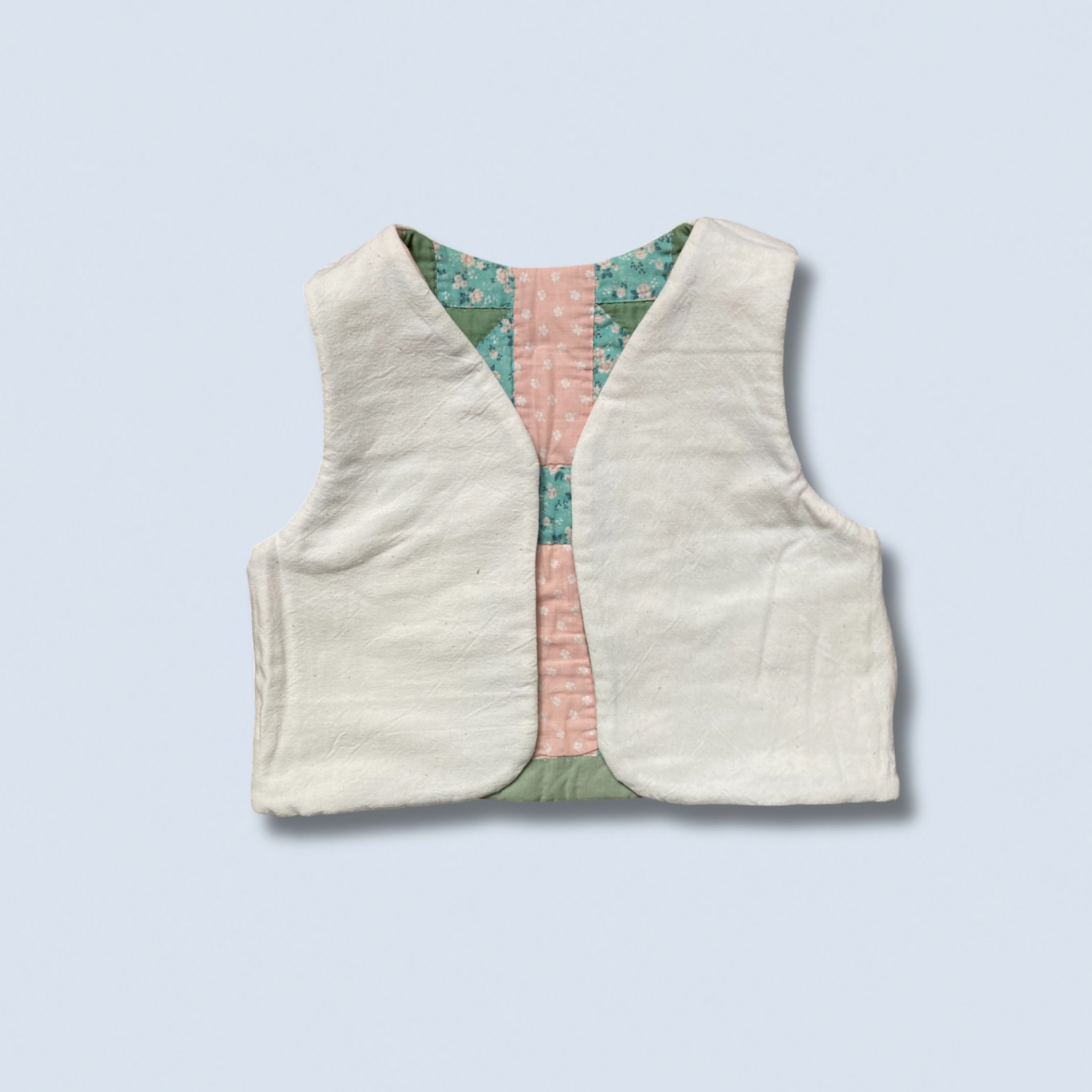 Veston sans manches Enfant – Patchwork printemps