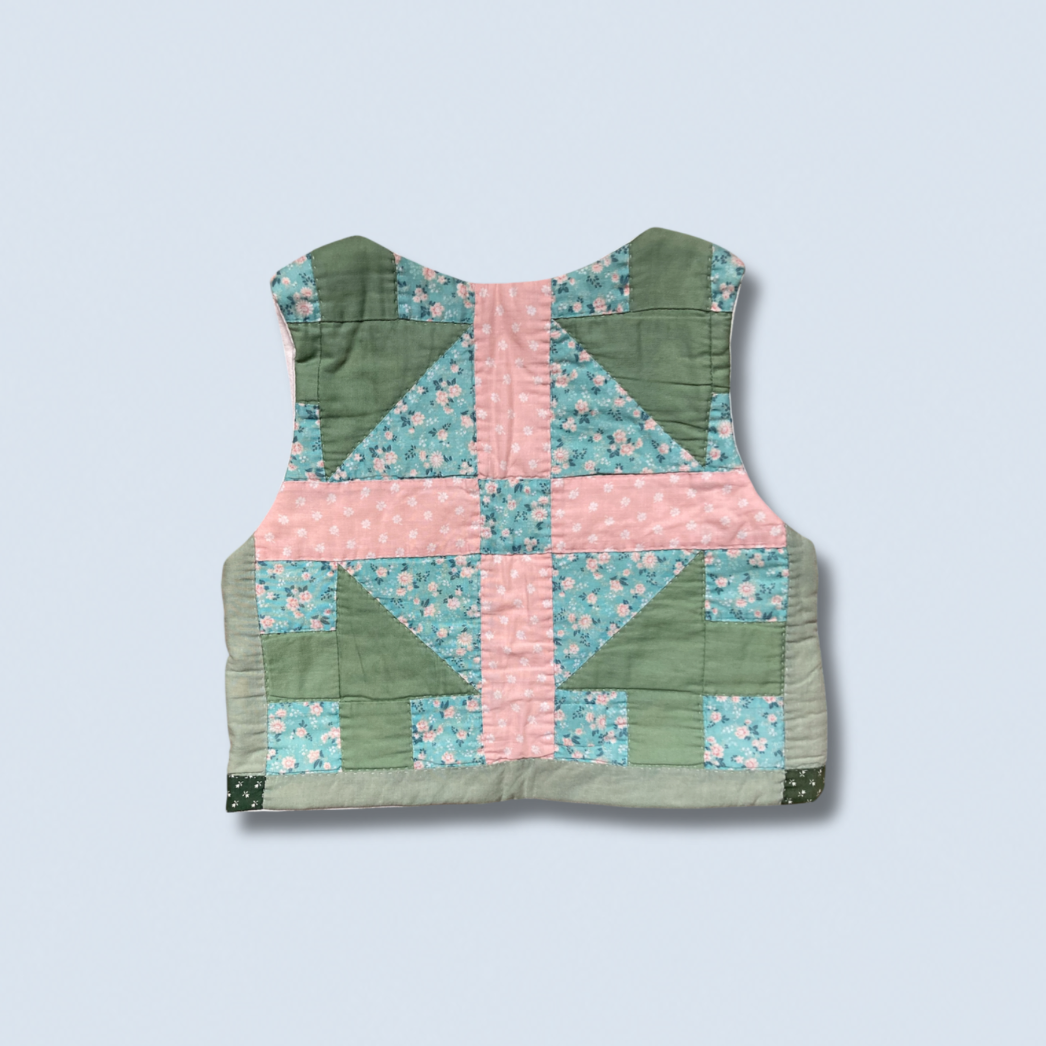 Veston sans manches Enfant – Patchwork printemps