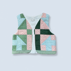 Veston sans manches Enfant – Patchwork printemps