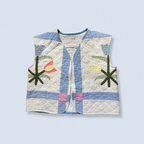 Veston sans manches Adulte – Patchwork tulipes