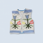 Veston sans manches Adulte – Patchwork tulipes