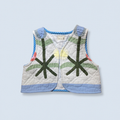Veston sans manches Enfant – Patchwork tulipes