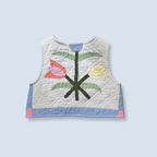 Veston sans manches Enfant – Patchwork tulipes