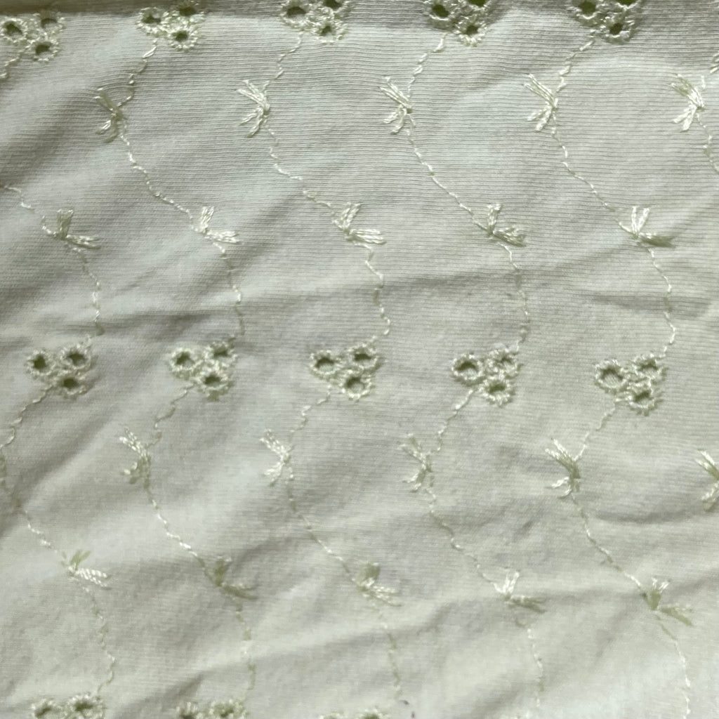 Chouchou - broderie vert pomme