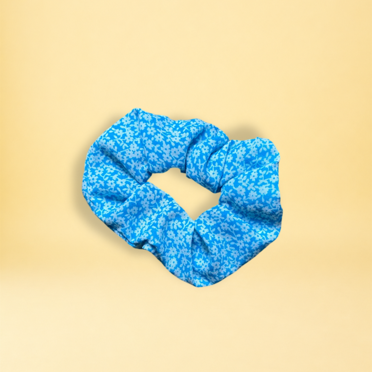 Chouchou - mini fleurs bleues