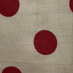 Bandeau - bordeaux et beige à pois