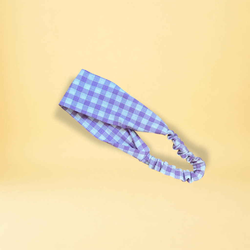 Bandeau - Vichy violet