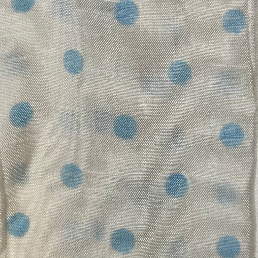 Bandeau - bleu et blanc à pois