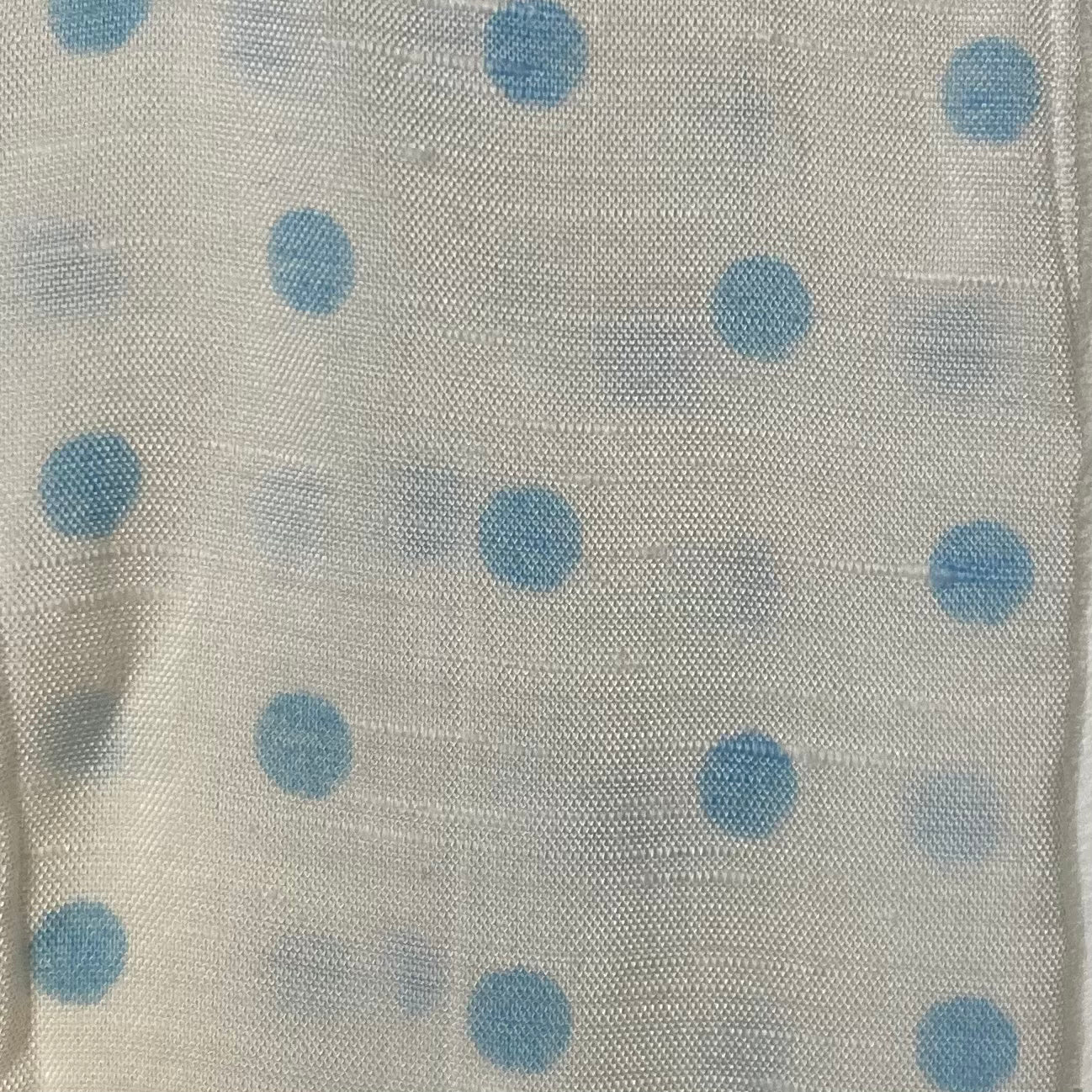 Bandeau - bleu et blanc à pois