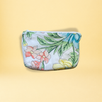 Pochette - fleurs pastel et jean