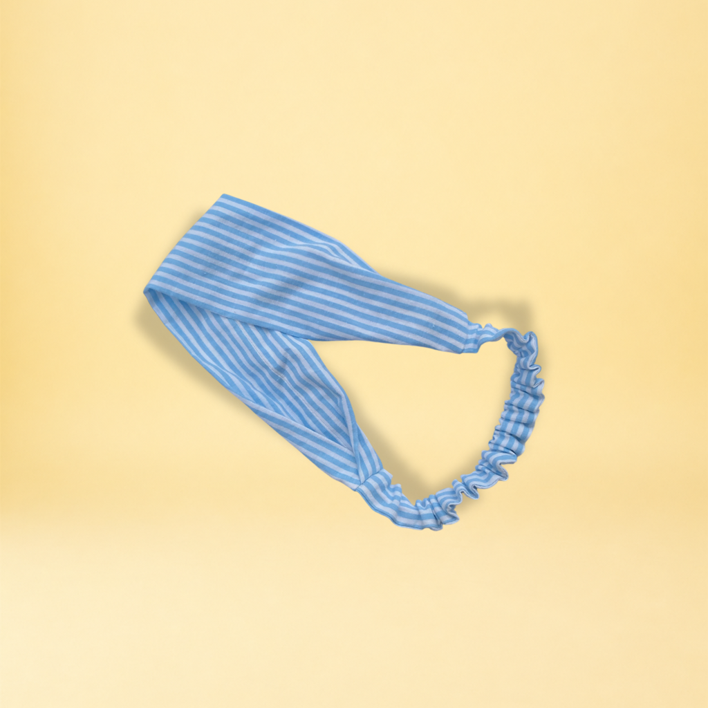 Bandeau - rayure bleue et blanche