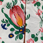 Veston sans manches Enfant – Orange a fleurs