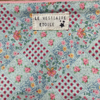 Pochette - damier pastel et rouge