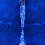 Veston sans manches Enfant – Bleu et violet fleuri
