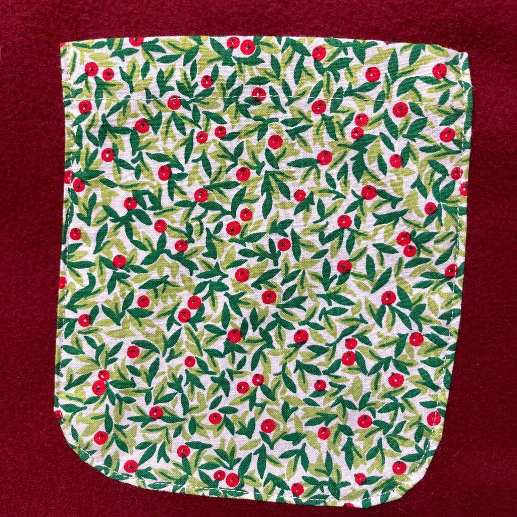 Veston sans manches Enfant – Rouge et vert cerise