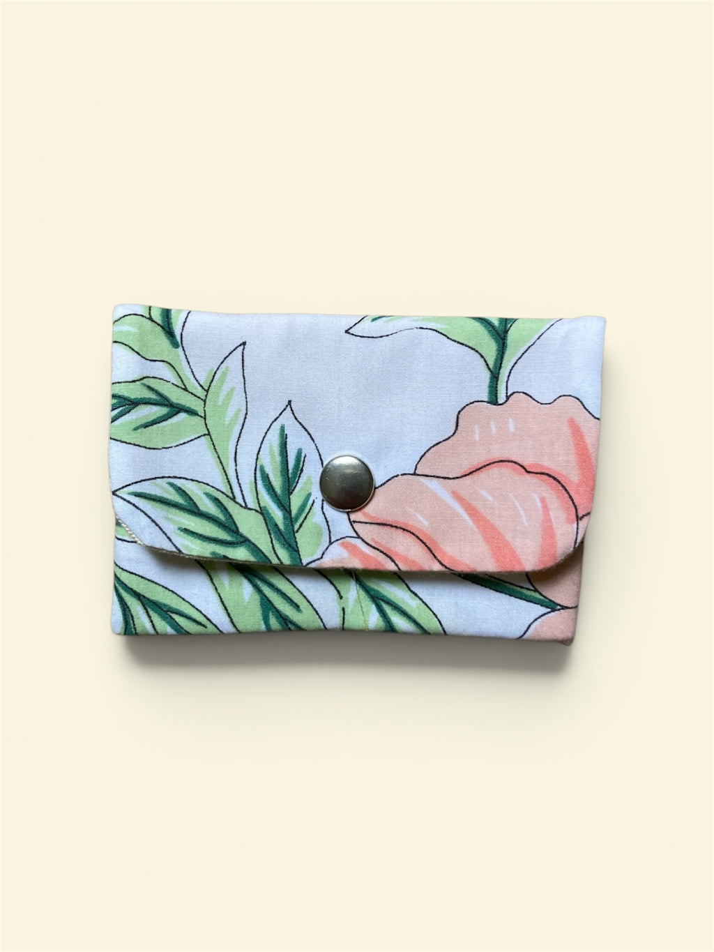 Porte-cartes - fleurs pastel