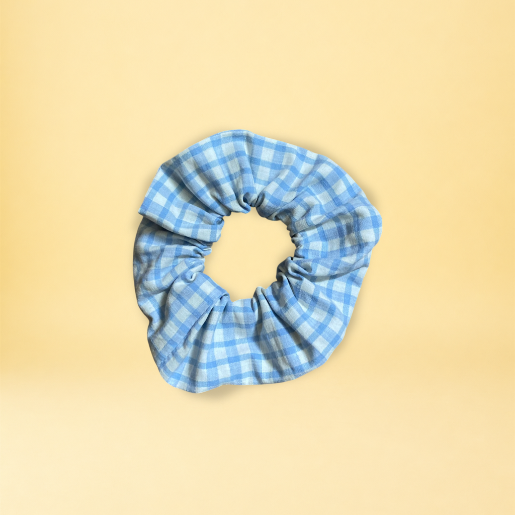 Chouchou - petit carreaux bleu