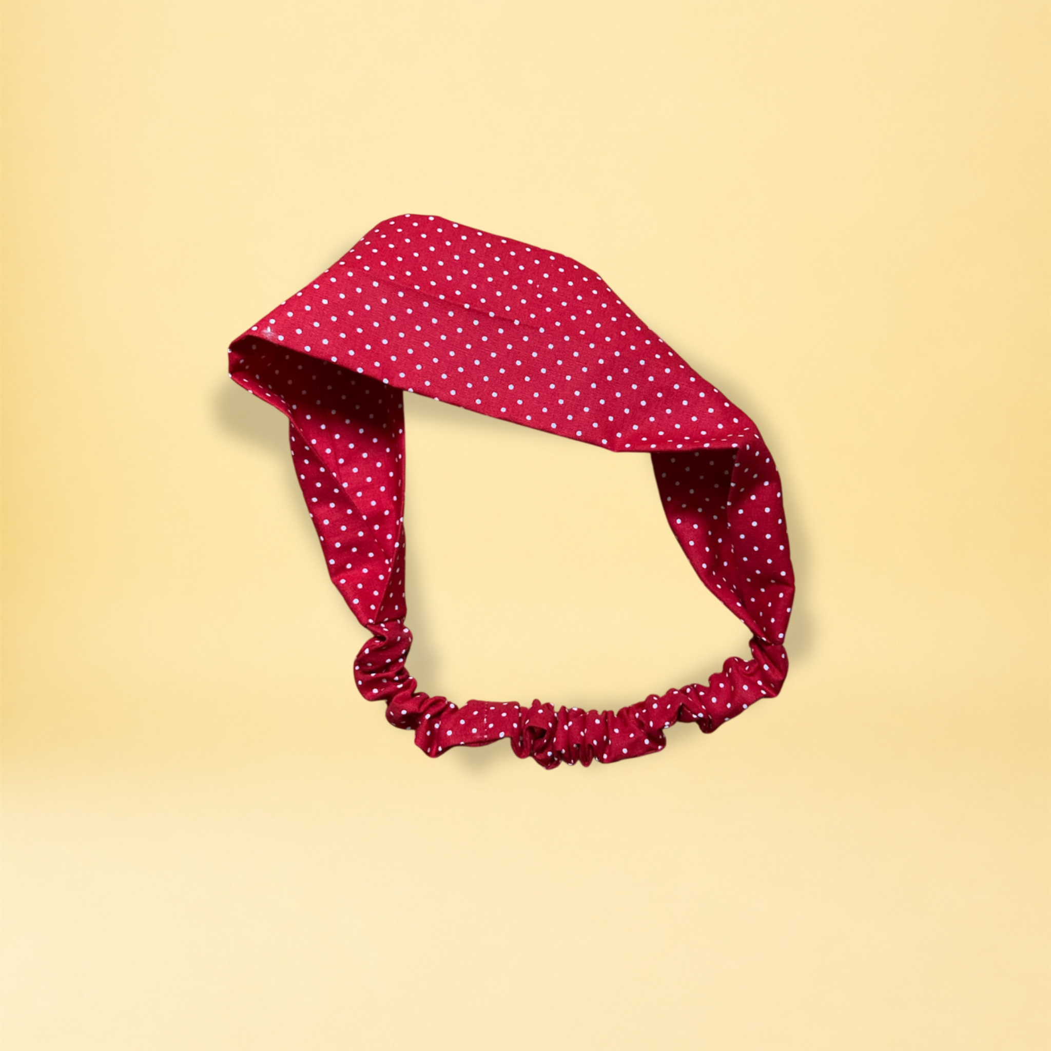 Bandeau - pois rouge et blanc