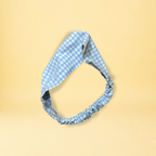 Bandeau - petits carreaux bleu