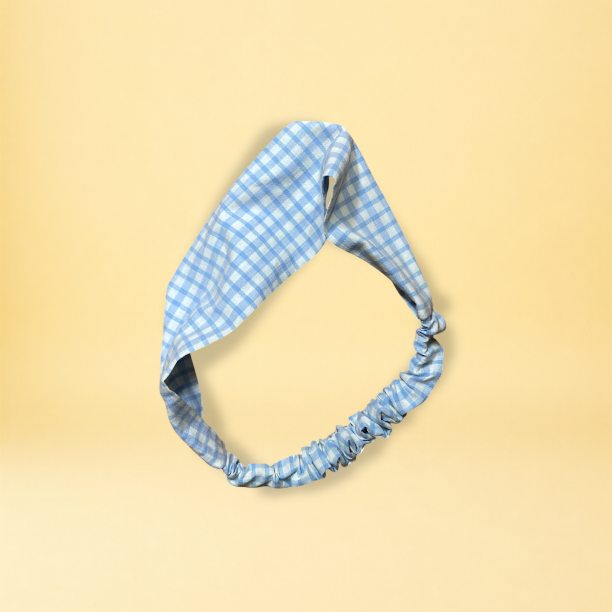 Bandeau - petits carreaux bleu