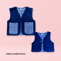 Lot "matchy-matchy" veston - Bleu et violet fleuri