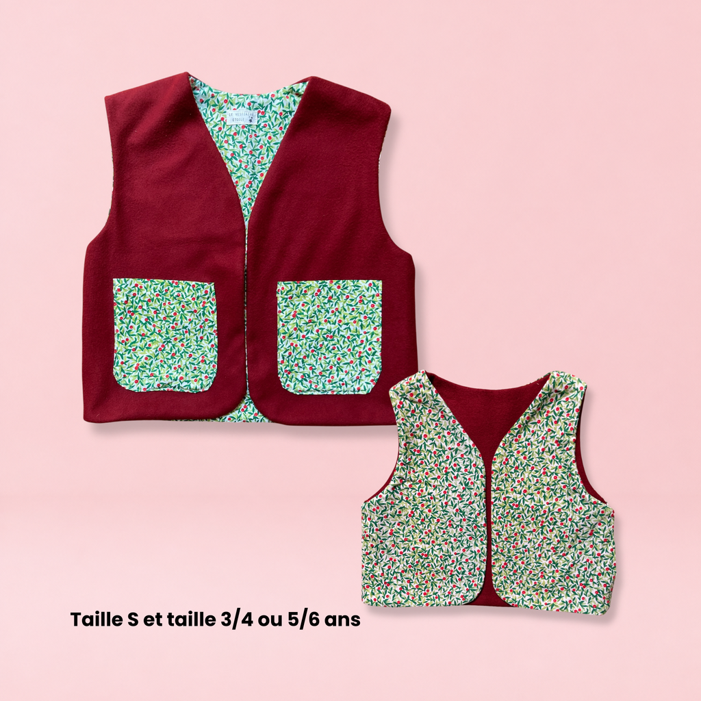 Lot "matchy-matchy" veston - Rouge et vert cerise