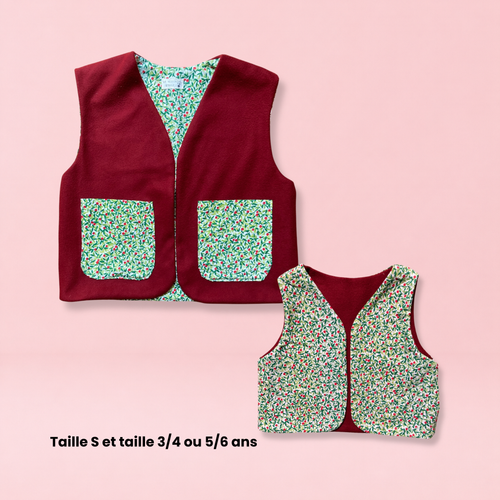 Lot "matchy-matchy" veston - Rouge et vert cerise